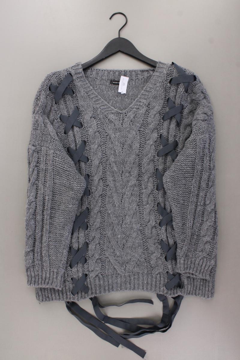 Made in Italy Pullover Gr. OneSize grau aus Polyacryl
