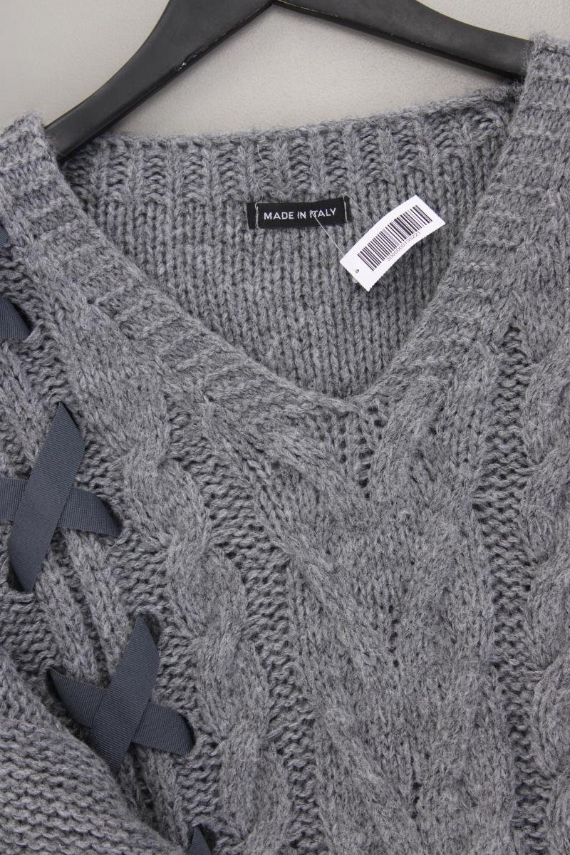 Made in Italy Pullover Gr. OneSize grau aus Polyacryl