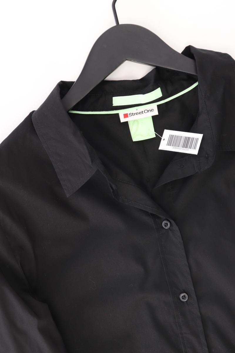 Street One Langarmbluse Gr. 42 schwarz aus Baumwolle
