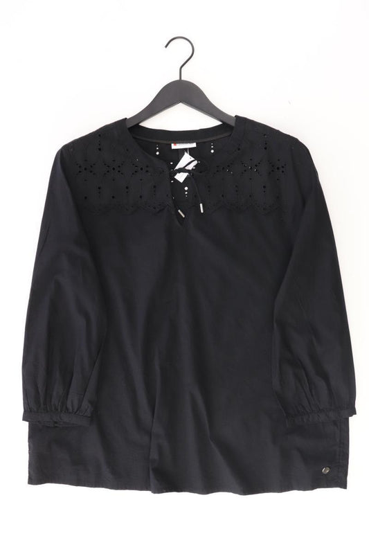 Street One Oversize-Bluse Gr. 42 neuwertig 3/4 Ärmel schwarz aus Baumwolle