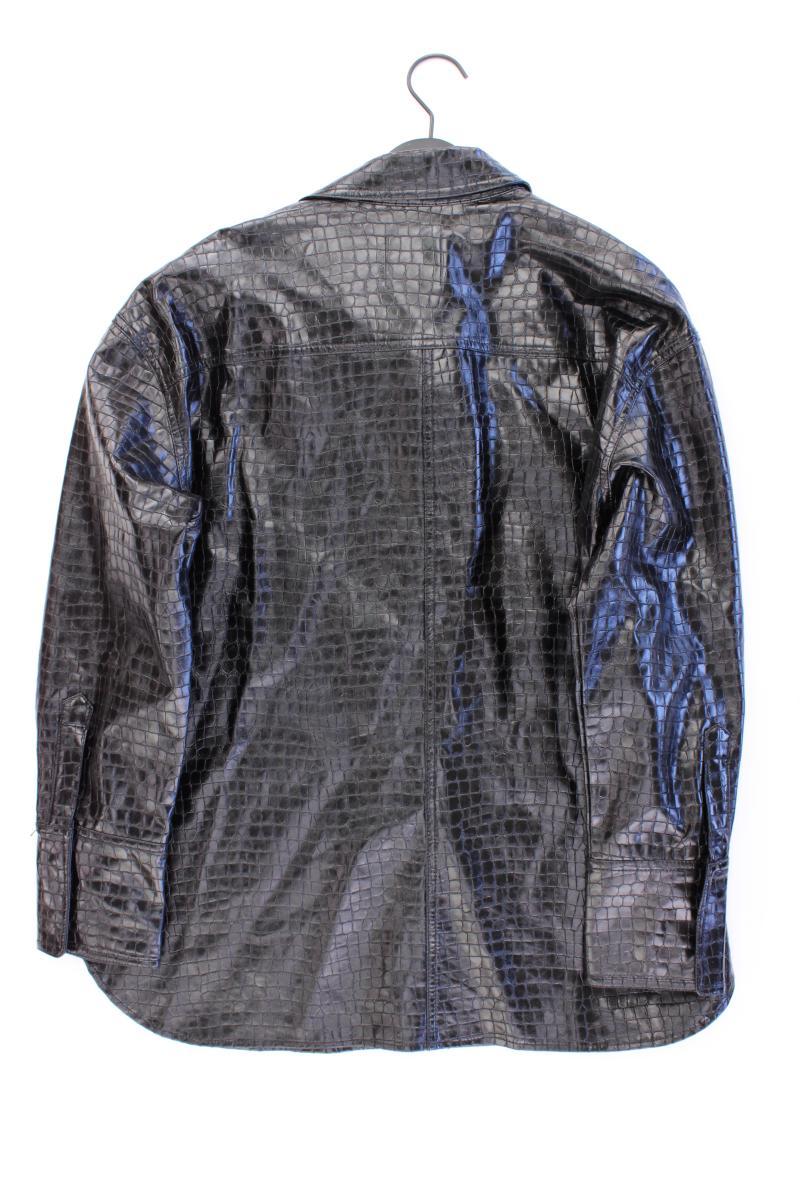 Zara Hemdjacke Lederoptik Gr. XXL schwarz aus Viskose