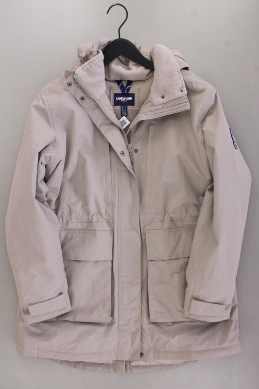 Lands' End Wintermantel Gr. L neuwertig grau aus Nylon