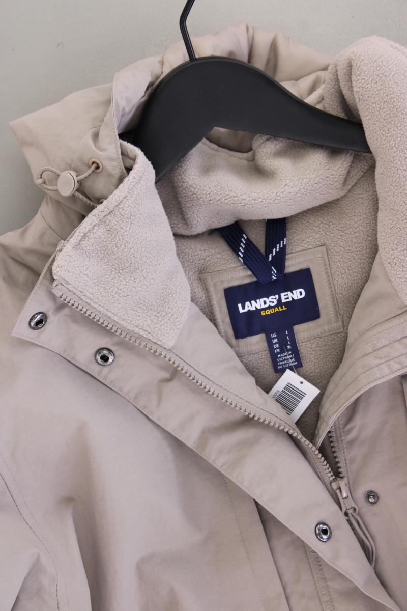 Lands' End Wintermantel Gr. L neuwertig grau aus Nylon