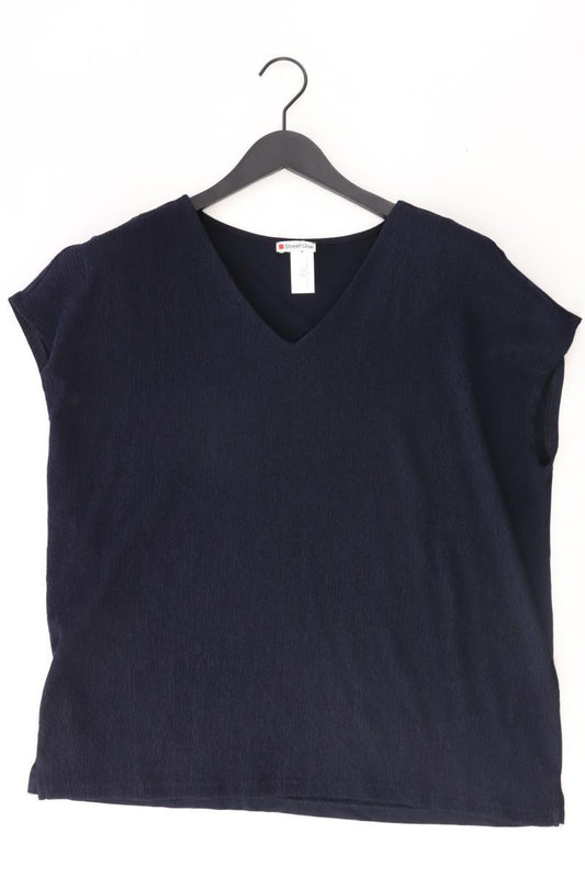 Street One Kurzarmbluse Gr. 44 neuwertig blau aus Polyester