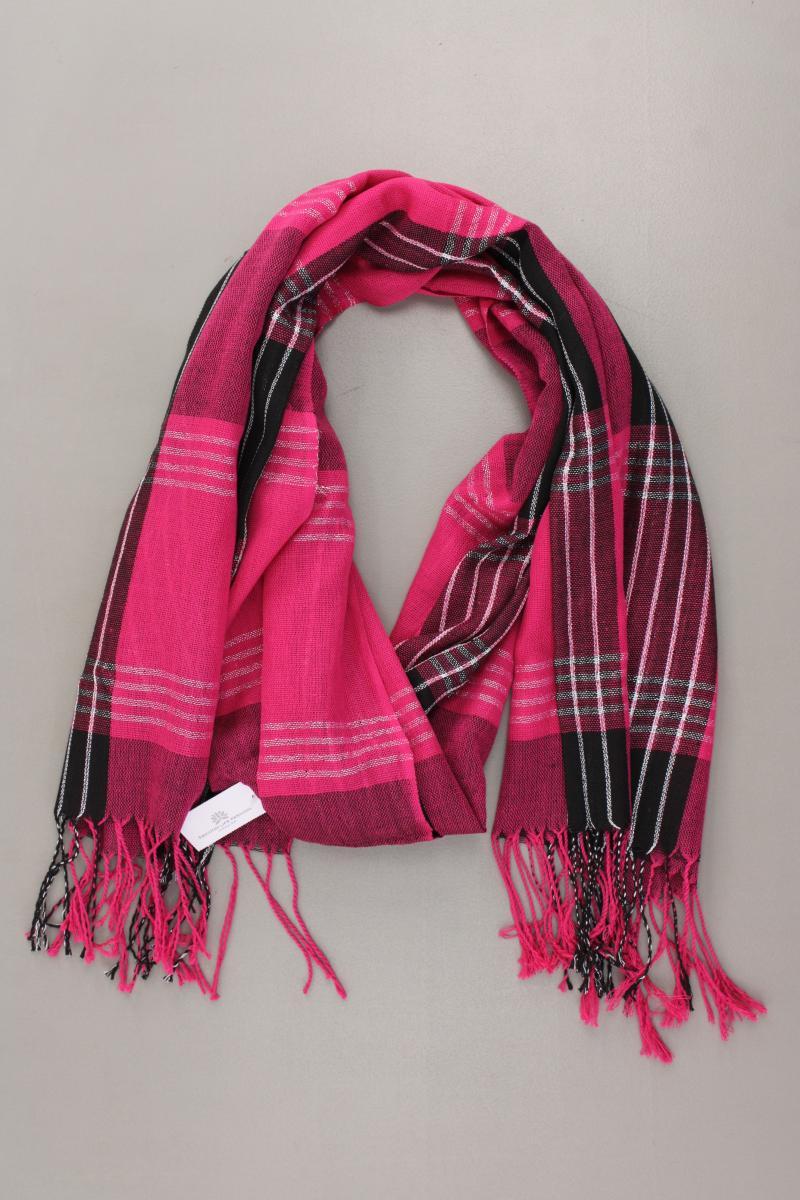 Schal kariert pink aus Baumwolle