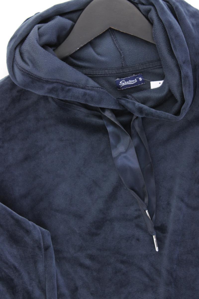 Seasons Samtkleid Gr. S Langarm blau aus Polyester