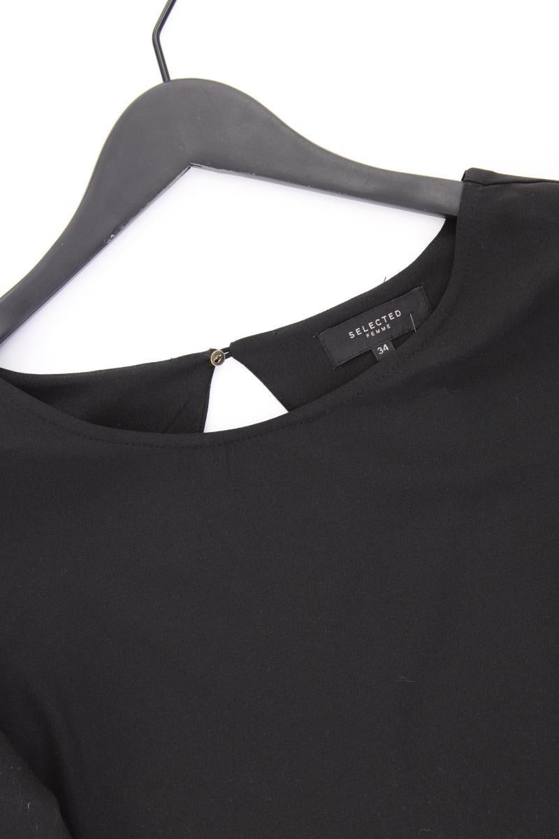 Selected Femme Kurzarmkleid Gr. 34 schwarz