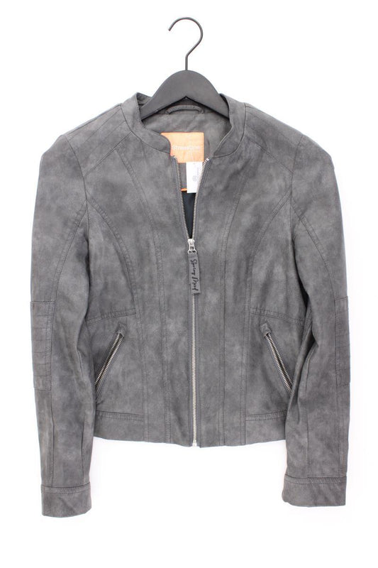 Street One Kunstlederjacke Gr. 34 grau aus Viskose