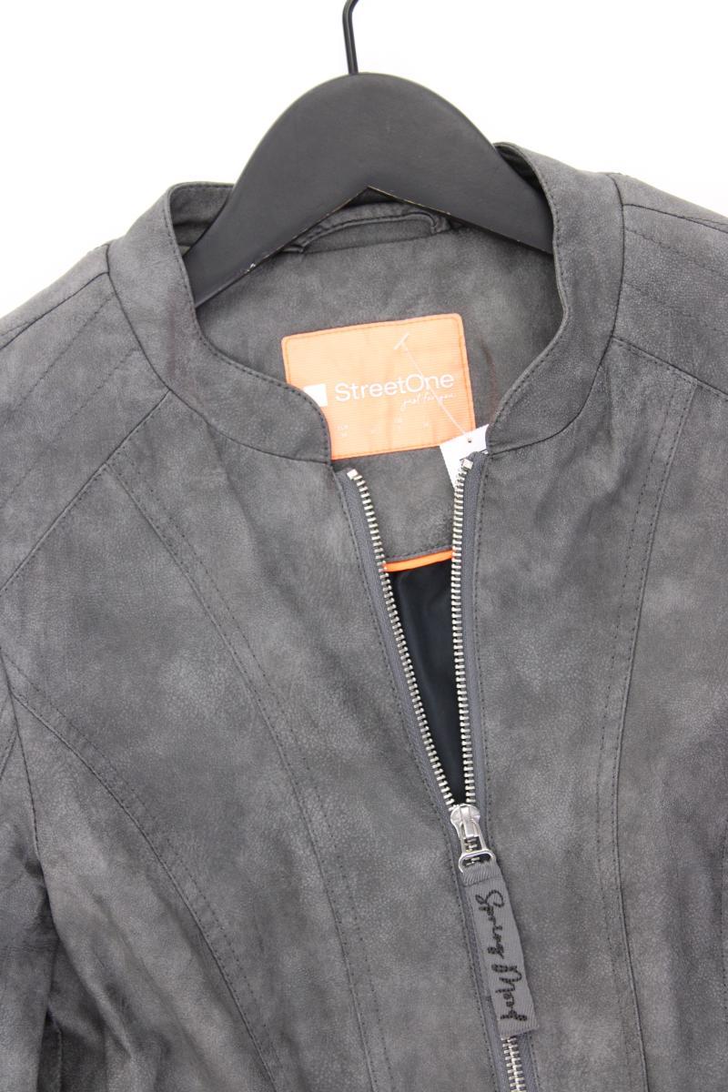 Street One Kunstlederjacke Gr. 34 grau aus Viskose