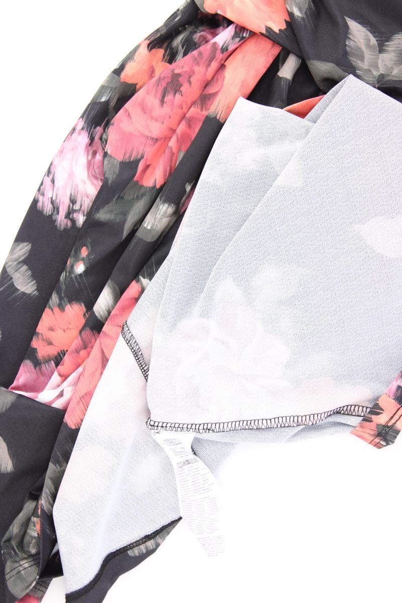 Anna Field Stretchkleid Gr. XS mit Blumenmuster Ärmellos schwarz aus Polyester