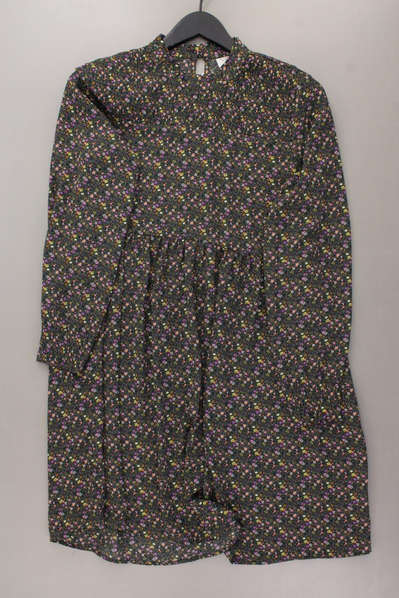 Jacqueline de Yong Langarmkleid Gr. 40 mit Blumenmuster mehrfarbig aus Polyester