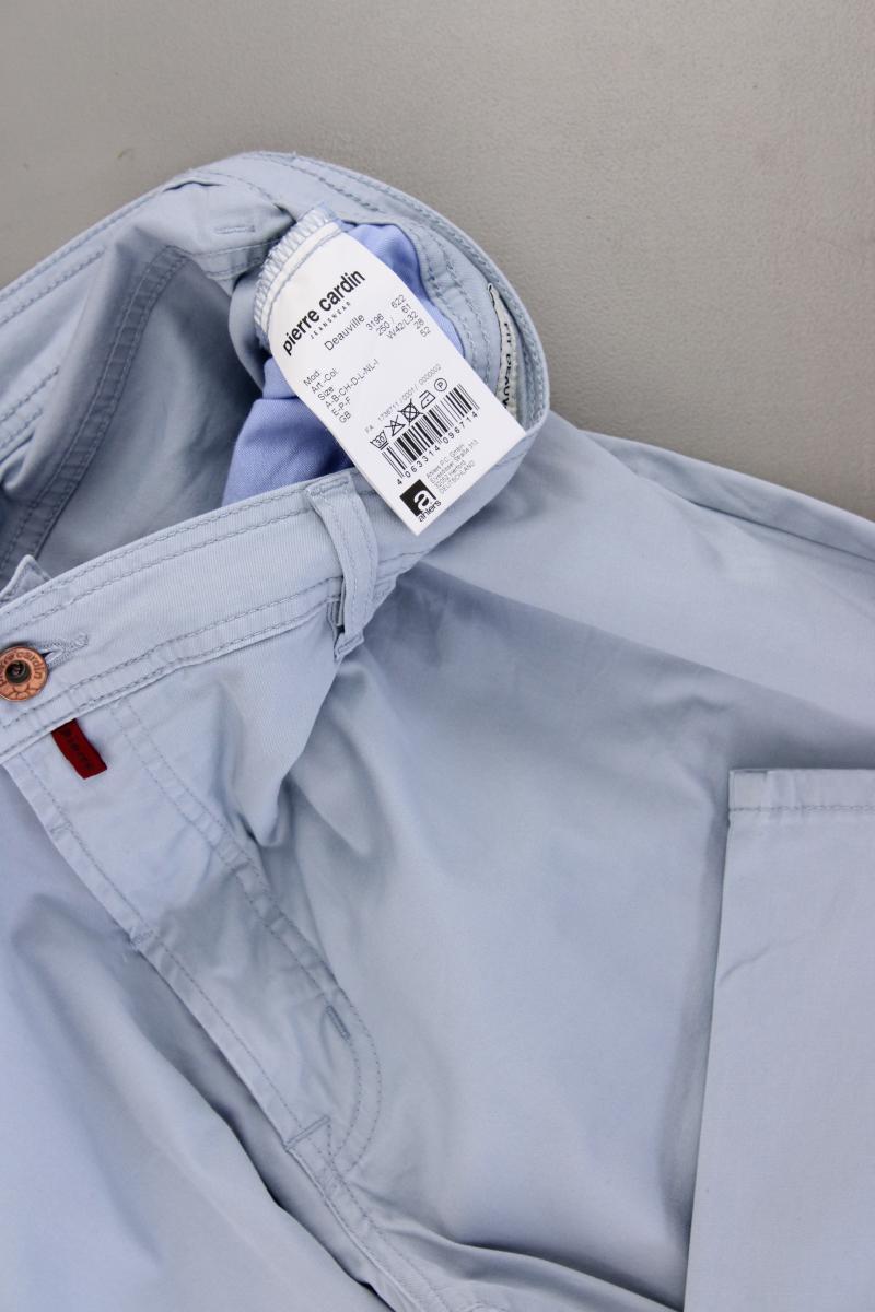 Pierre Cardin Five-Pocket-Hose für Herren Gr. W42/L32 blau aus Baumwolle