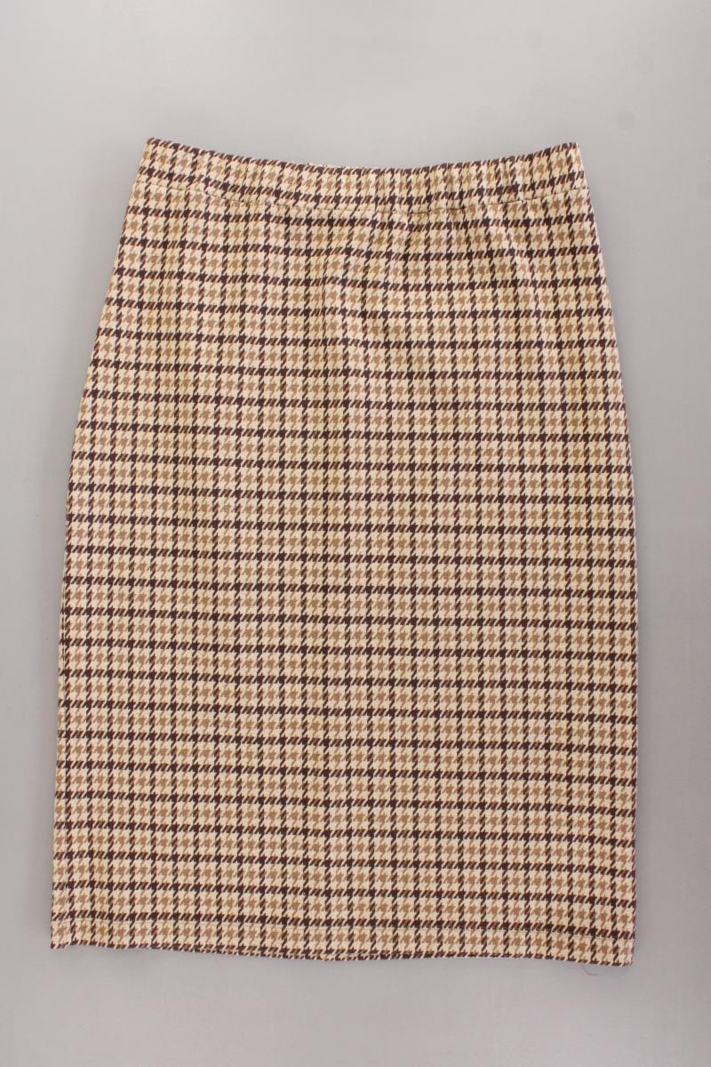 Max Mara Maxirock Gr. XL hahnentritt braun aus Polyester