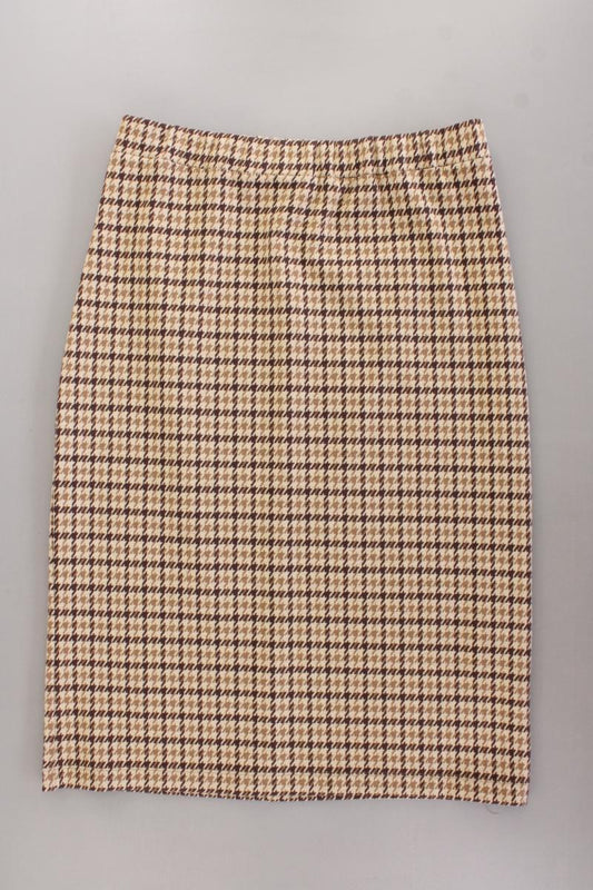 Max Mara Maxirock Gr. XL hahnentritt braun aus Polyester