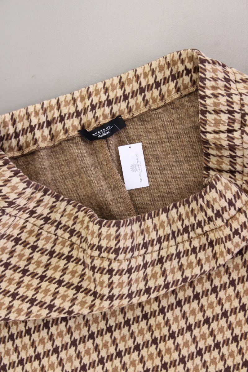 Max Mara Maxirock Gr. XL hahnentritt braun aus Polyester
