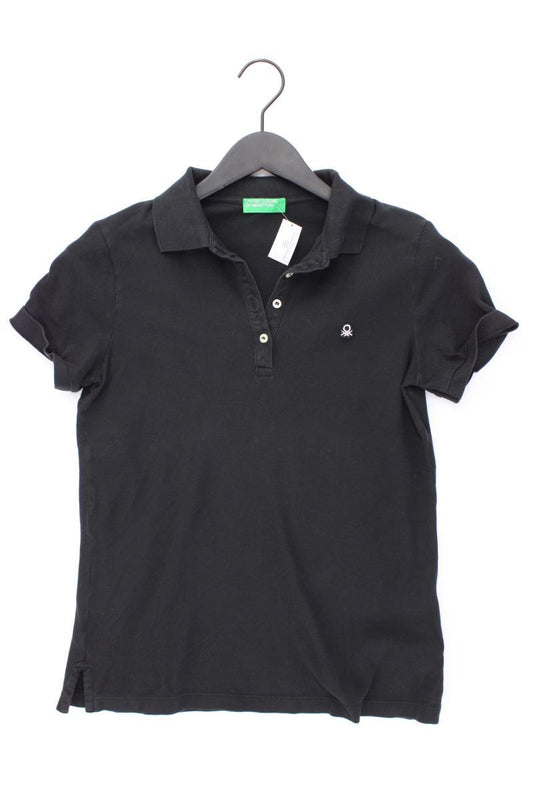 United Colors of Benetton Poloshirt Gr. S Kurzarm schwarz aus Baumwolle