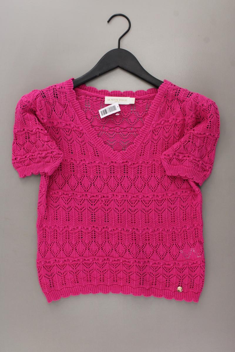 La Petite Etoile Häkelshirt Gr. XS Kurzarm pink aus Baumwolle