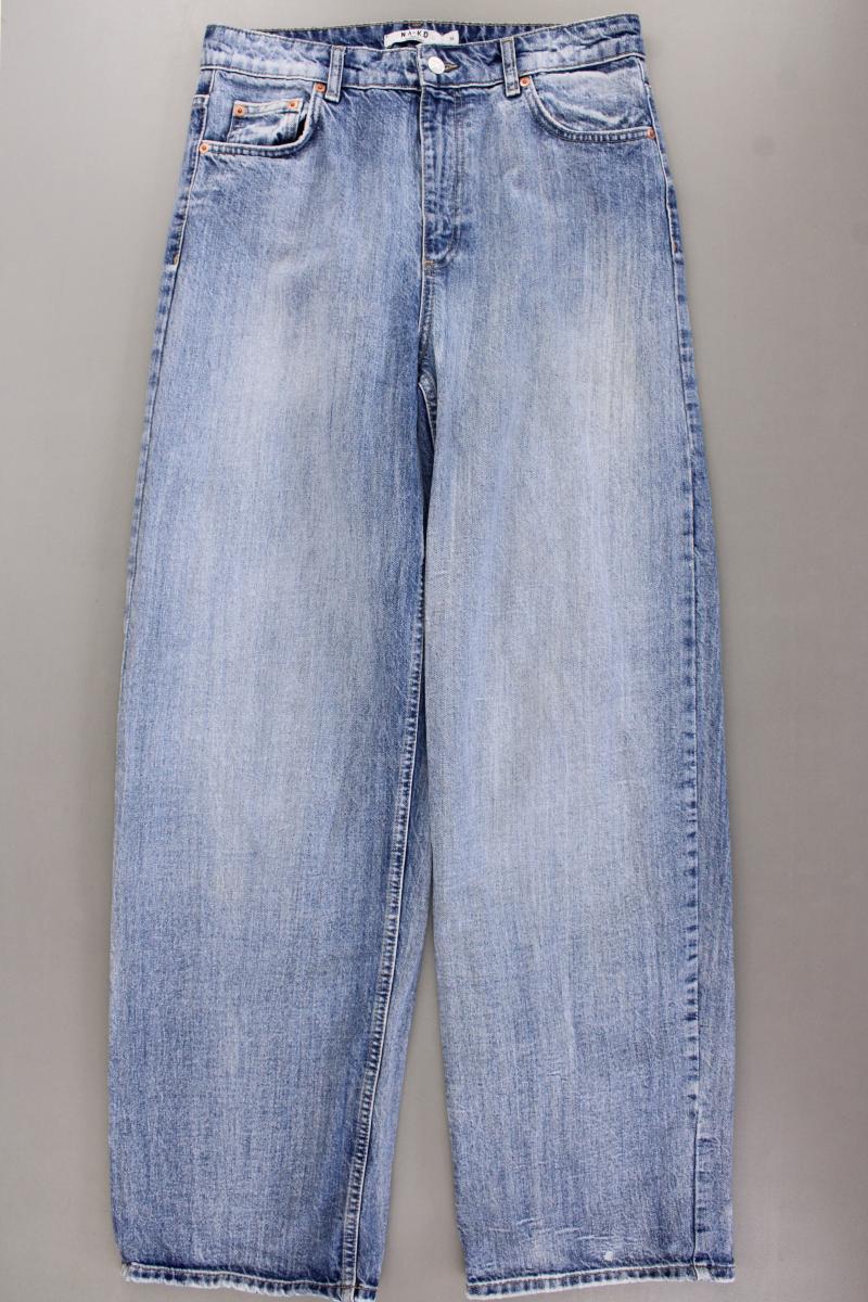 NA-KD Baggy Jeans Gr. 36 blau aus Baumwolle