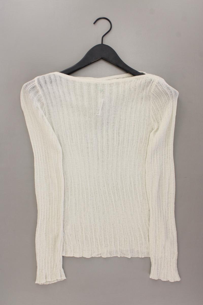 United Colors of Benetton Longsleeve-Shirt Gr. S Langarm creme aus Viskose