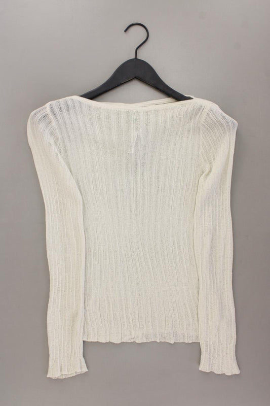 United Colors of Benetton Longsleeve-Shirt Gr. S Langarm creme aus Viskose