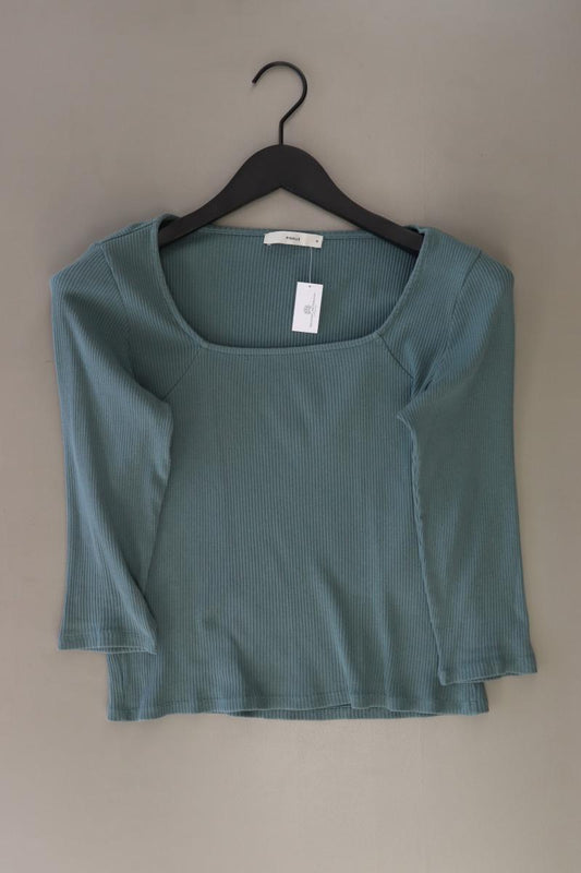 PIGALLE Cropped Shirt Gr. S 3/4 Ärmel blau aus Baumwolle