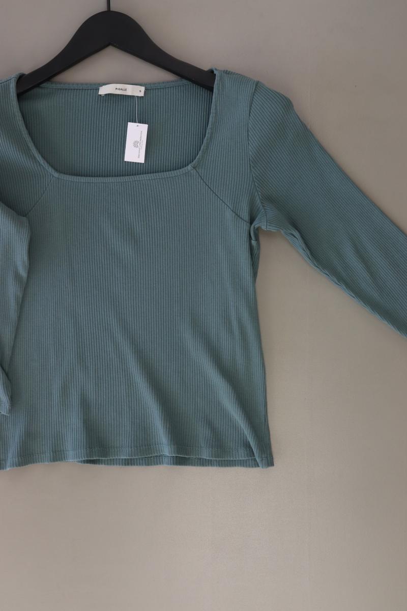 PIGALLE Cropped Shirt Gr. S 3/4 Ärmel blau aus Baumwolle