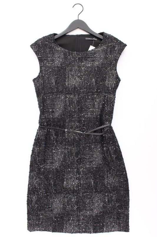 Esprit Bleistiftkleid Gr. L neuwertig mit Gürtel Kurzarm grau aus Polyester