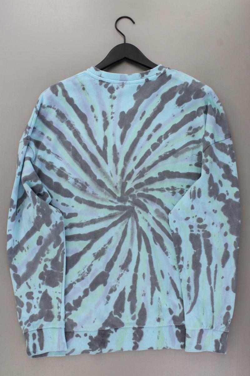 Jack & Jones Langarmpullover für Herren Gr. XL mit Batikmuster neuwertig blau