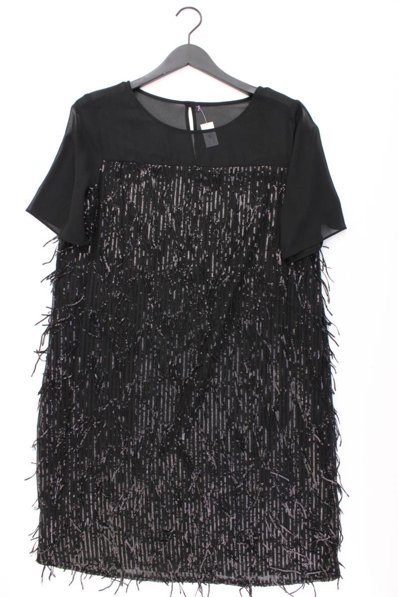 Abendkleid Gr. L Kurzarm mit Pailletten schwarz