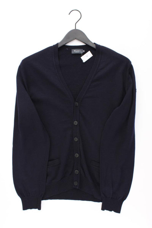 MAERZ München Strickjacke für Herren Gr. 52 Langarm blau aus Wolle