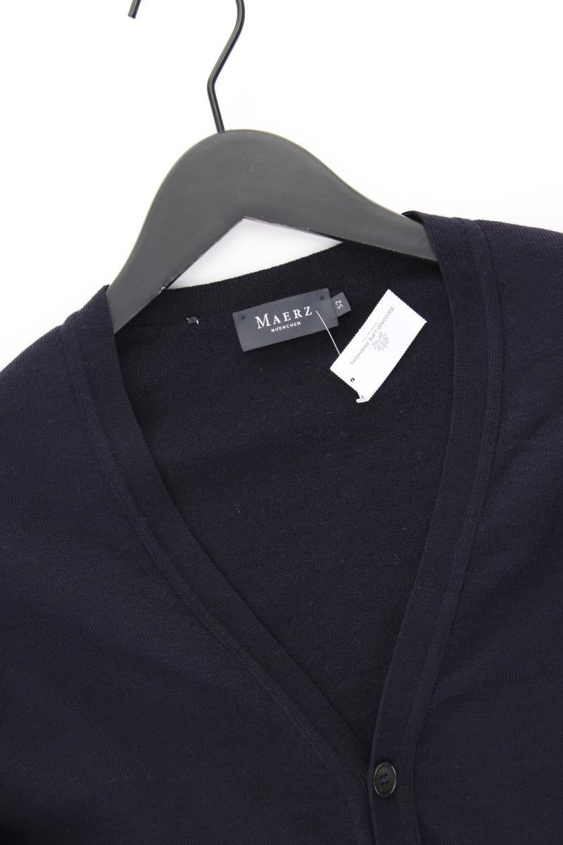 MAERZ München Strickjacke für Herren Gr. 52 Langarm blau aus Wolle