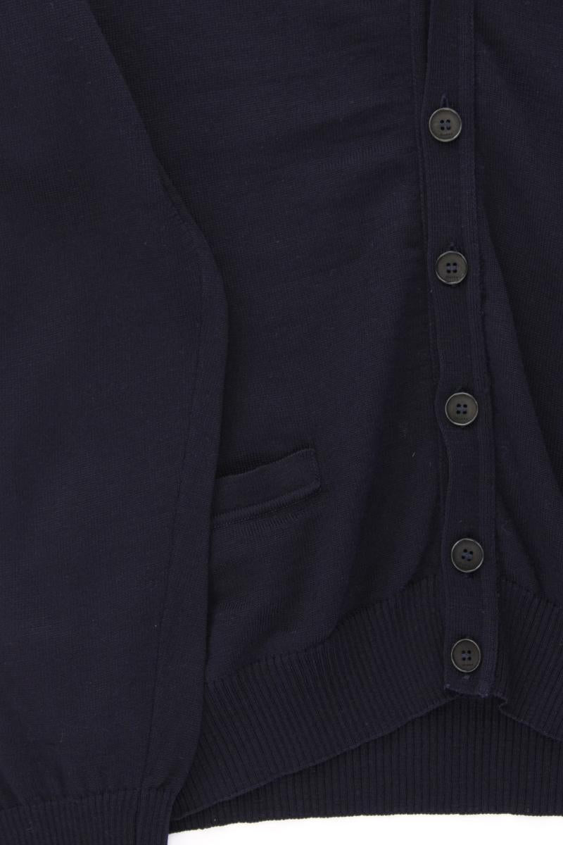 MAERZ München Strickjacke für Herren Gr. 52 Langarm blau aus Wolle