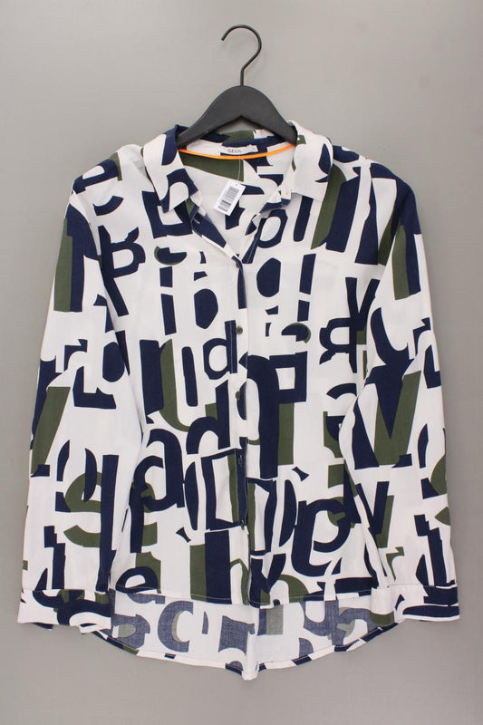 Cecil Langarmbluse Gr. L neuwertig mehrfarbig aus Viskose