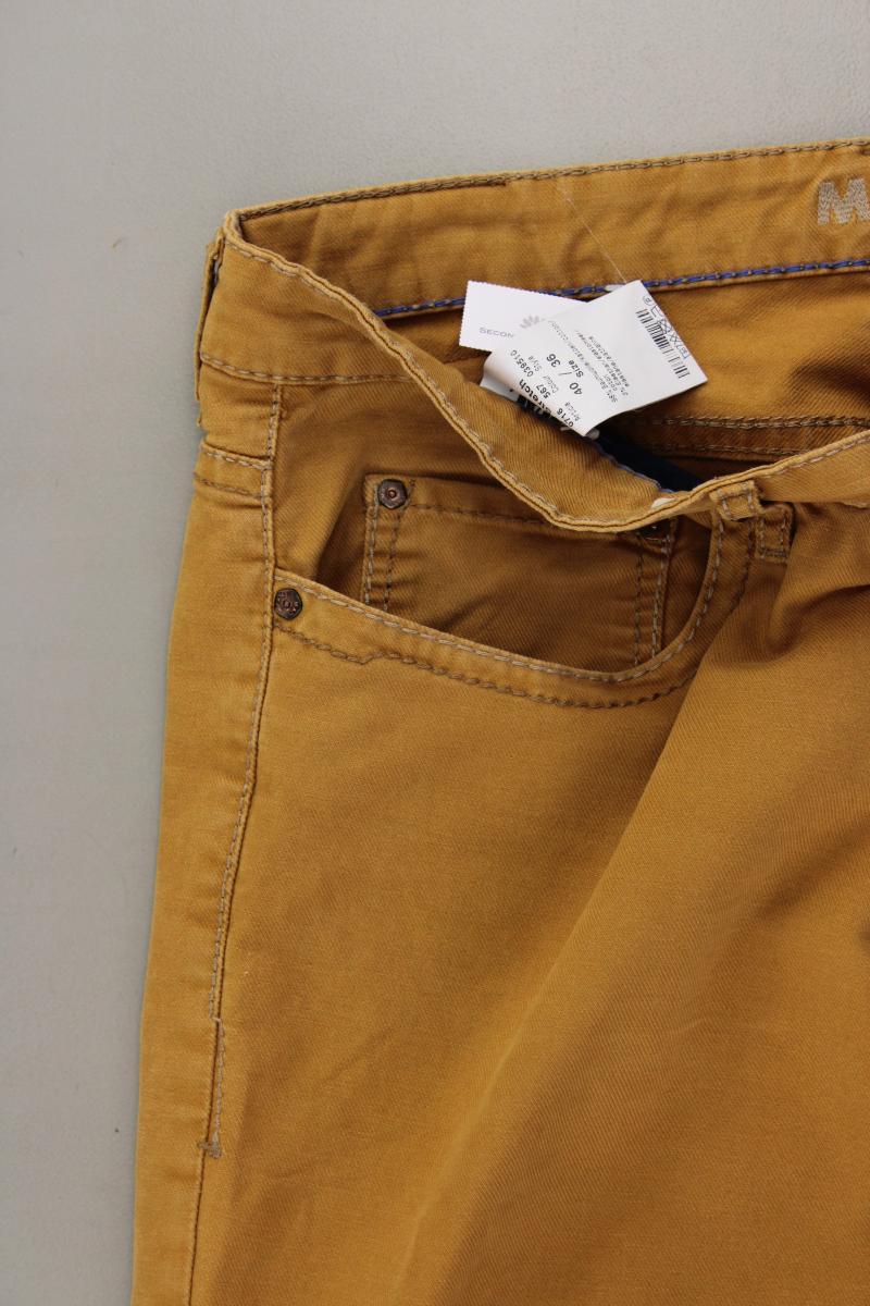 MAC Five-Pocket-Hose für Herren Gr. W40/L36 Modell Ben gelb aus Baumwolle