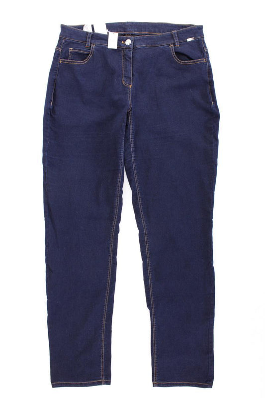 Sarah Kern Straight Jeans Gr. 44 blau aus Baumwolle