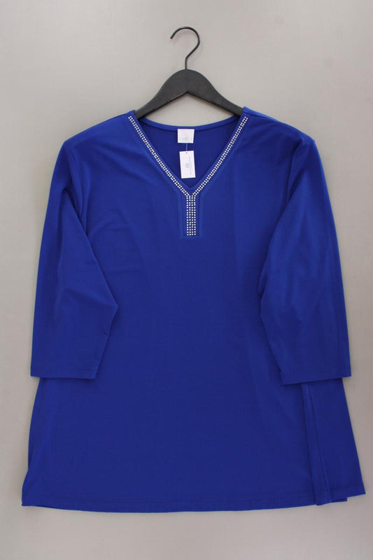 Dujolie Shirt Gr. 50 neuwertig 3/4 Ärmel blau aus Polyester