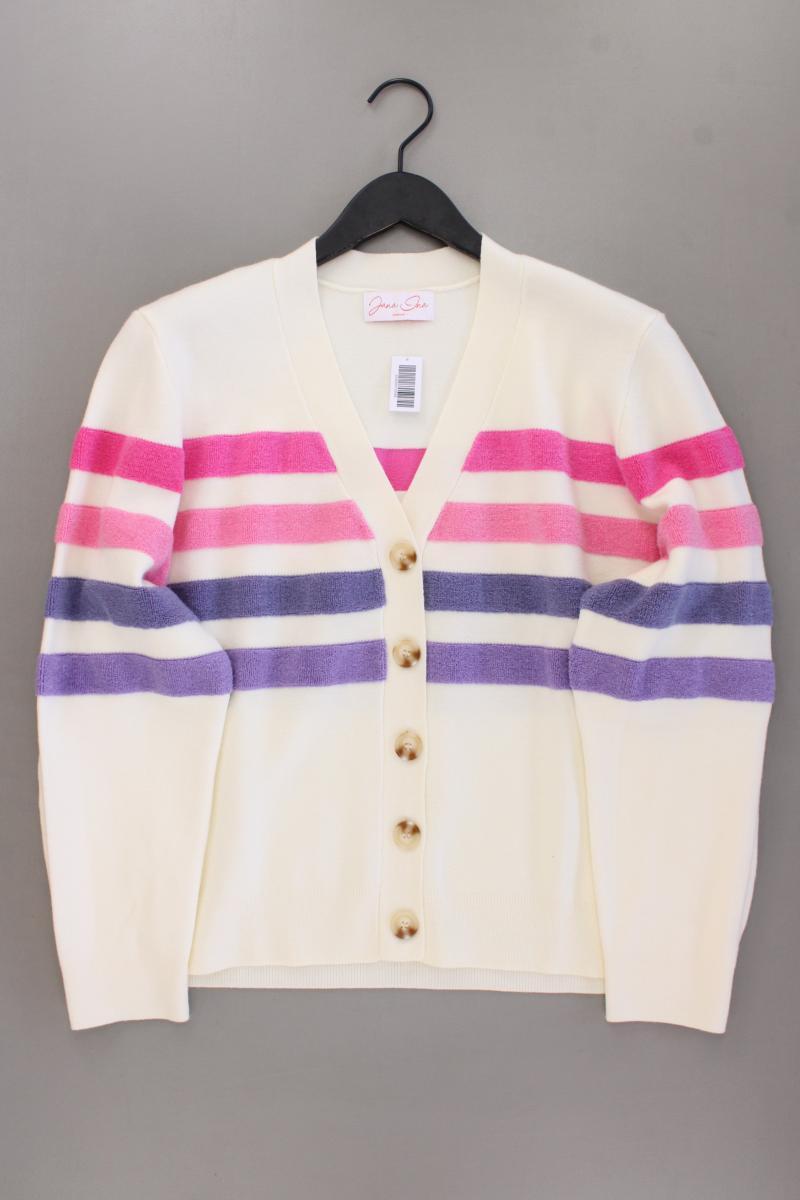 Jana Ina Fashion Strickjacke Gr. 48 neuwertig Langarm creme aus Viskose