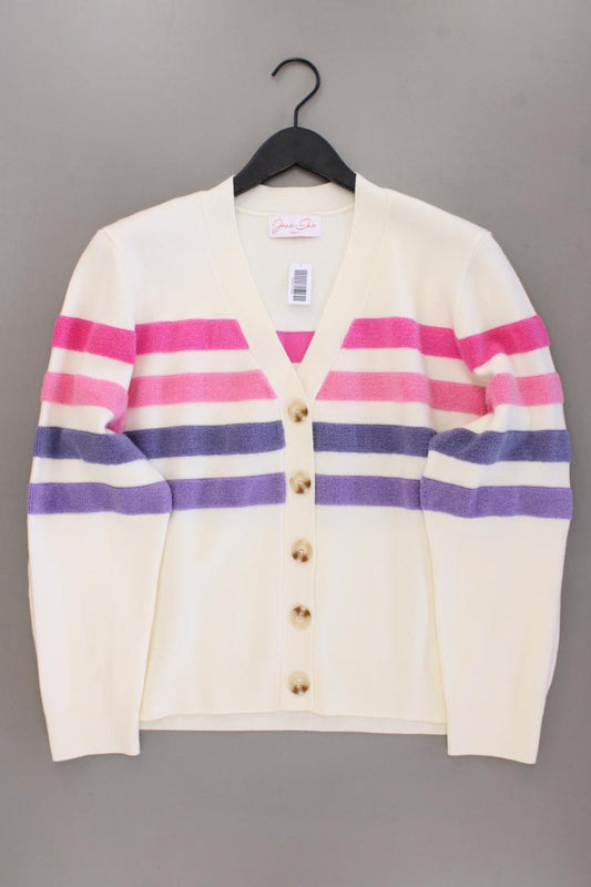 Jana Ina Fashion Strickjacke Gr. 48 neuwertig Langarm creme aus Viskose