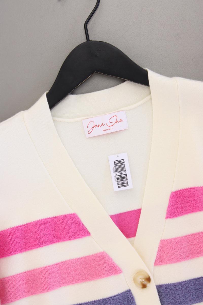 Jana Ina Fashion Strickjacke Gr. 48 neuwertig Langarm creme aus Viskose