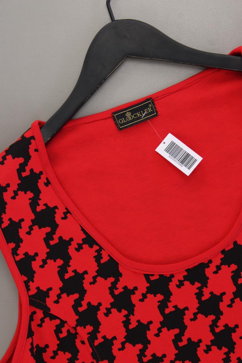 Glööckler Midikleid Gr. 48 Ärmellos rot