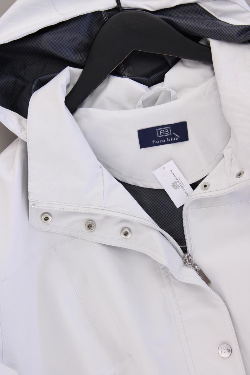 fiora blue Kapuzenmantel Gr. 50 neuwertig grau aus Polyester