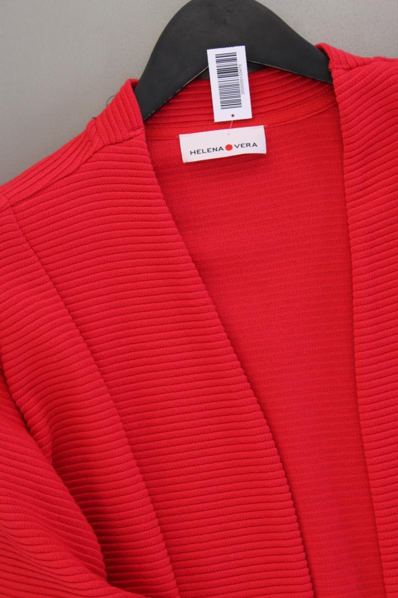 Helena Vera Strickjacke Gr. 52 Langarm rot aus Polyester