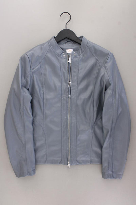 VA Milano Kunstlederjacke Gr. 46 blau aus Polyester