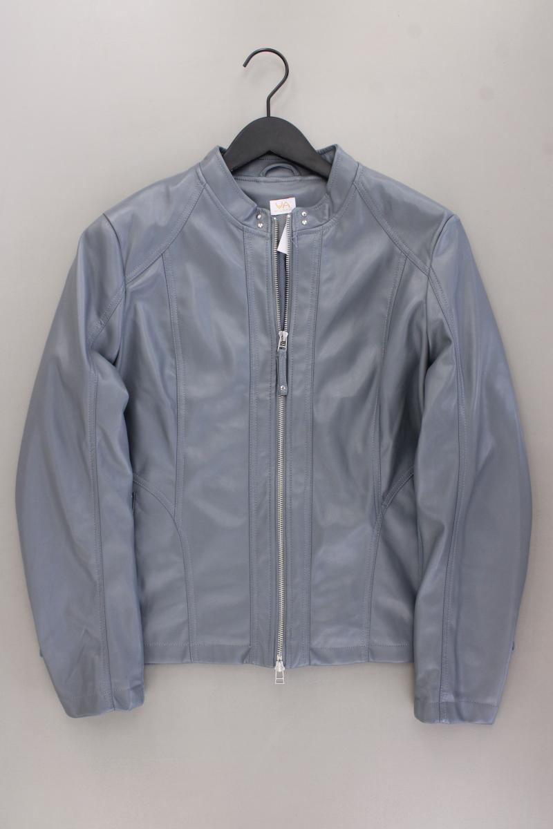 VA Milano Kunstlederjacke Gr. 46 blau aus Polyester