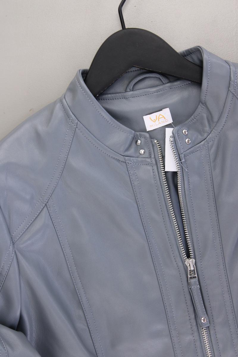 VA Milano Kunstlederjacke Gr. 46 blau aus Polyester