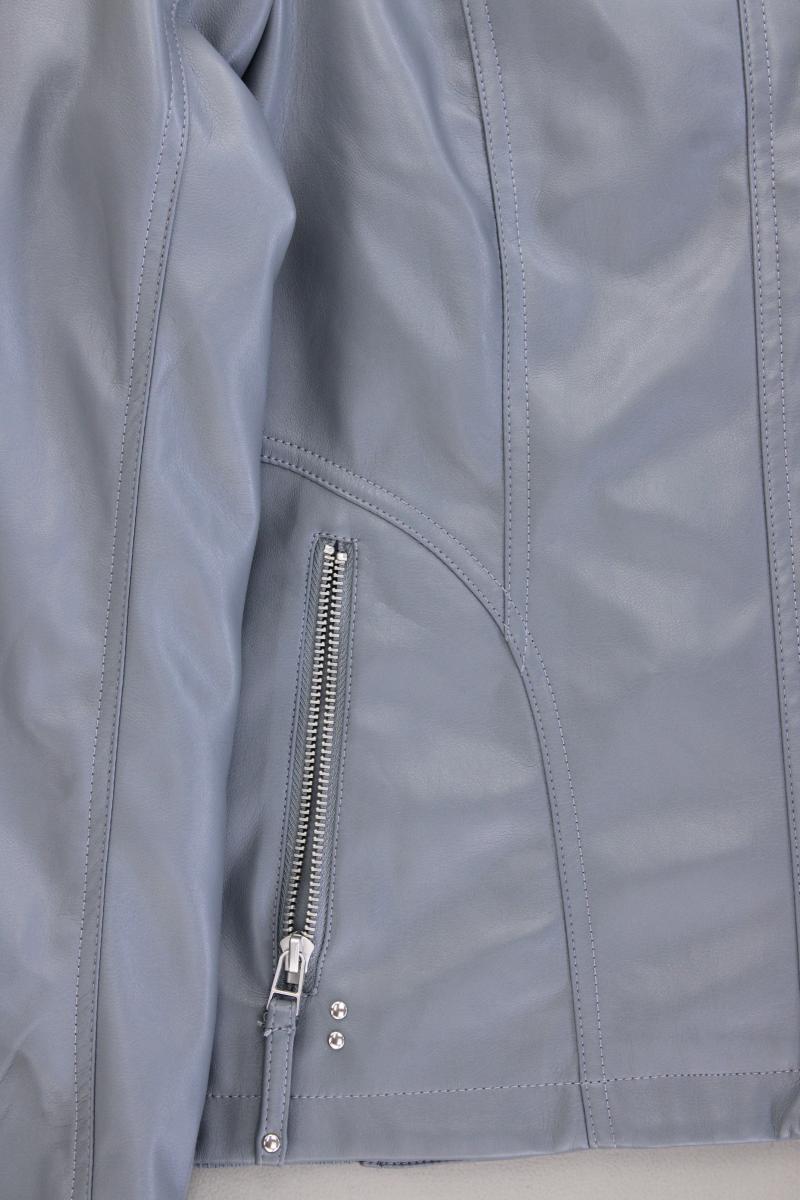 VA Milano Kunstlederjacke Gr. 46 blau aus Polyester