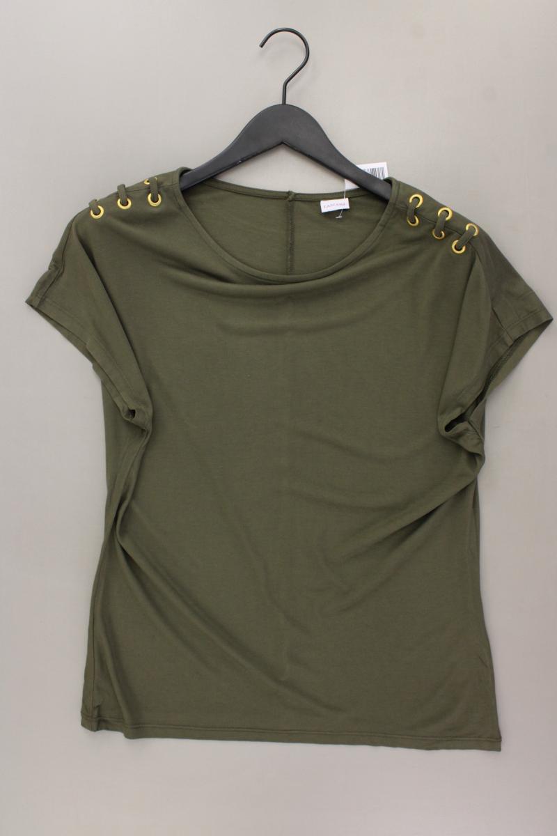 Lascana T-Shirt Gr. 40/42 neuwertig Kurzarm olivgrün aus Viskose