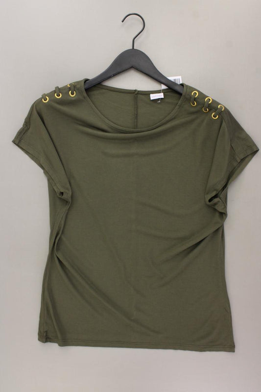 Lascana T-Shirt Gr. 40/42 neuwertig Kurzarm olivgrün aus Viskose