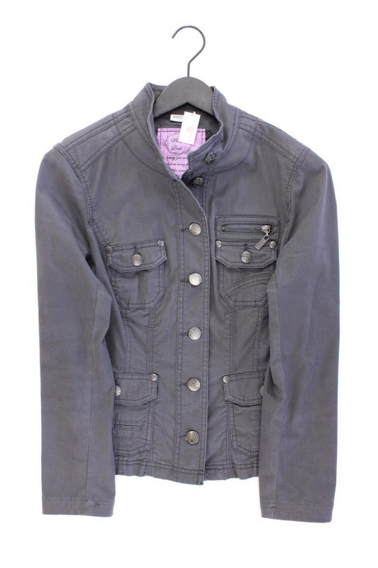 Street One Übergangsjacke Gr. 38 grau aus Baumwolle