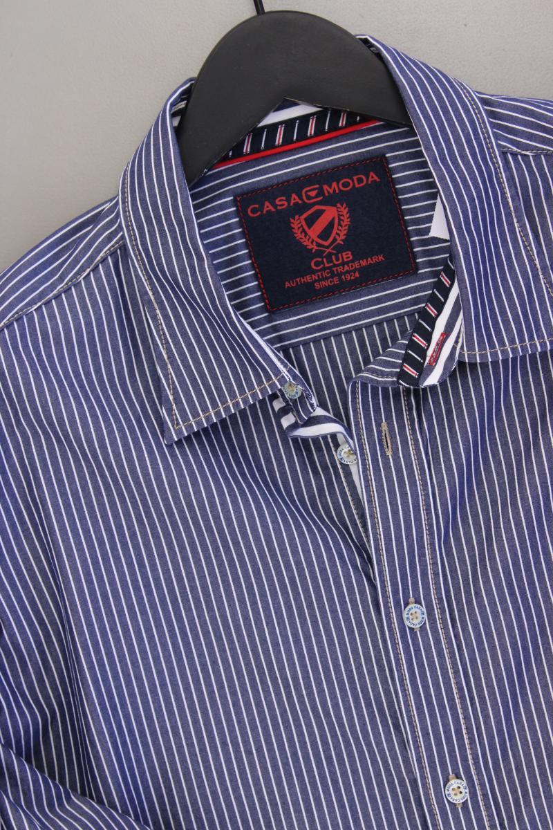 Casa Moda Langarmhemd für Herren Gr. Hemdgröße 45/46 gestreift neuwertig blau